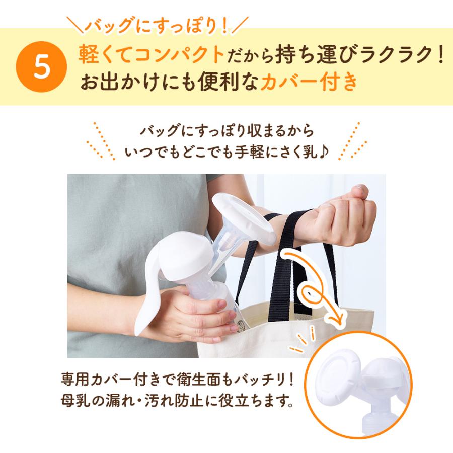 BabyGoo 手動 搾乳機 産婦人科医＆助産師推薦2段階の吸引調整 優しい