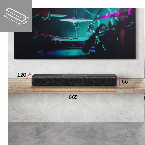 25【新品未使用】 デノン Dolby Atmos DTS:X対応 省スペース HEOS搭載 サウンドバー ブラック DENONHOMESB550 【RIZ8280262192】(30123円)