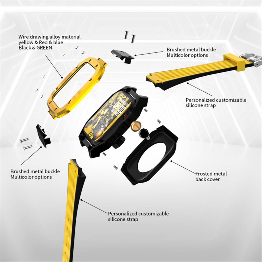 アップルウォッチ バンド Apple Watch ベルト 45mm 10mm Gold Clasp b0c3cbtqwy バリュー