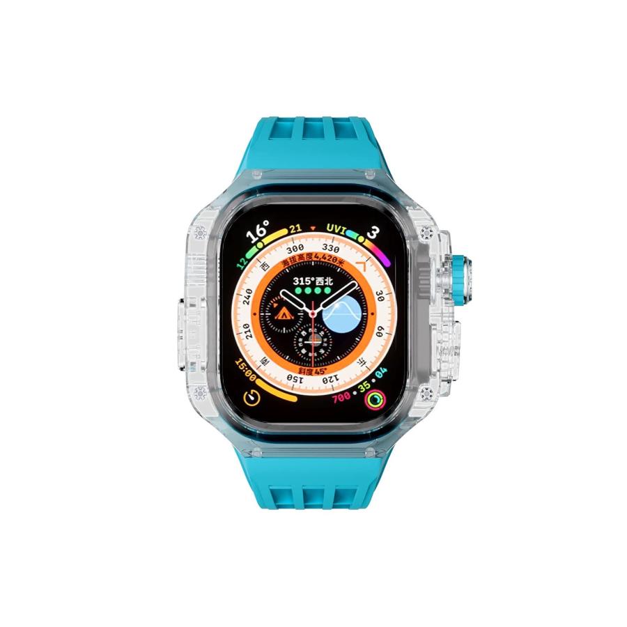 アップルウォッチ バンド Apple Watch ベルト 49mm Blue B｜valueselection2｜02