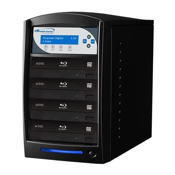 Vinpower Digital ディスクデュプリケーター SHARKBLU-S4T-XL-BK デュプリケーター ブラック