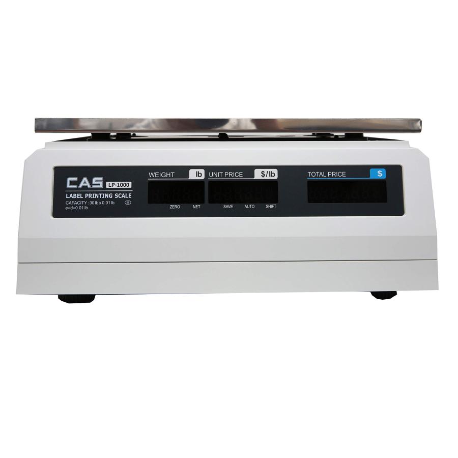 CAS　LP-1000N　Label　Scale　30　58　Legal　x　0.01　lb　CAS　for　with　Trade　a　40　Printing　FREE　LST-8010　Label,　UPC　case　x　mm