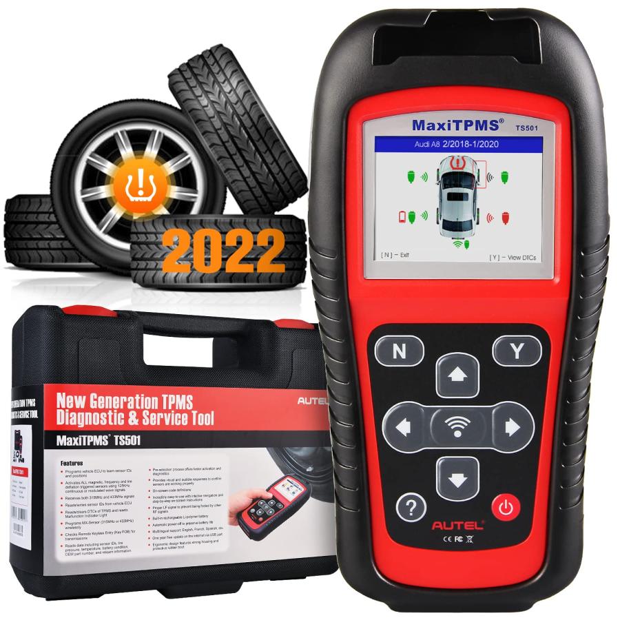 Autel MaxiTPMS TS501 TPMSサービスタイヤ空気圧ツールカー診断ツール 