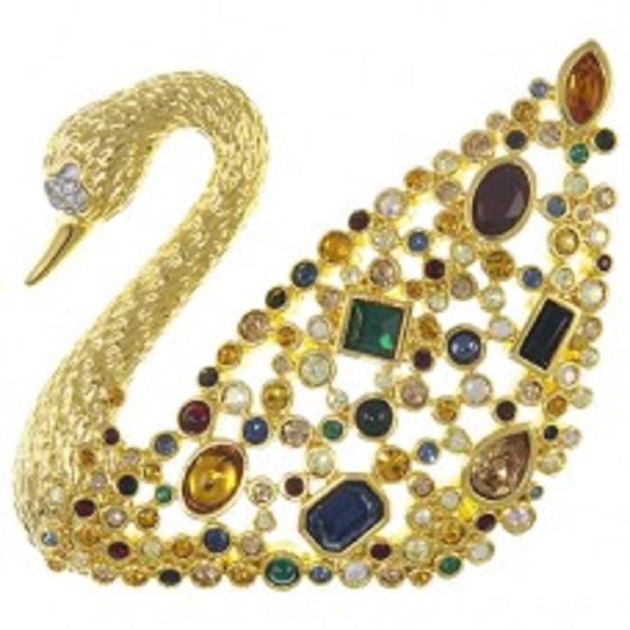 スワロフスキー センテナリー スワン ブローチ :B00CWGDVIS:バリュー