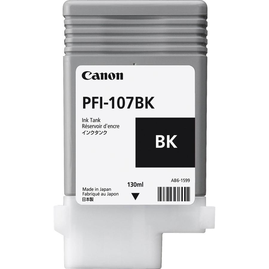 Canon PFI-107 BK - 130 ml - photo black - original - ink tank - for imagePROGRAF iPF670, iPF680, iPF685, iPF770, iPF780, iPF785｜valueselection｜02