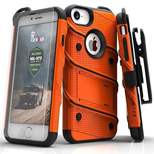 全てのアイテム Bolt ZIZO Series Black & Orange - Lanyard Holster Kickstand Protector Screen with Case gen)/8/7 2nd and (3rd SE iPhone for マルチ対応ケース