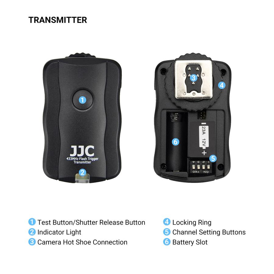 JJC 3-in-1 Wireless Flash Trigger ＆ Shutter Remote Control with Two Receivers Kit for Nikon Z7 Z7II Z6 Z6II Z5 D750 D780 D7500 D7200 D5600 D5500 D530｜valueselection｜04