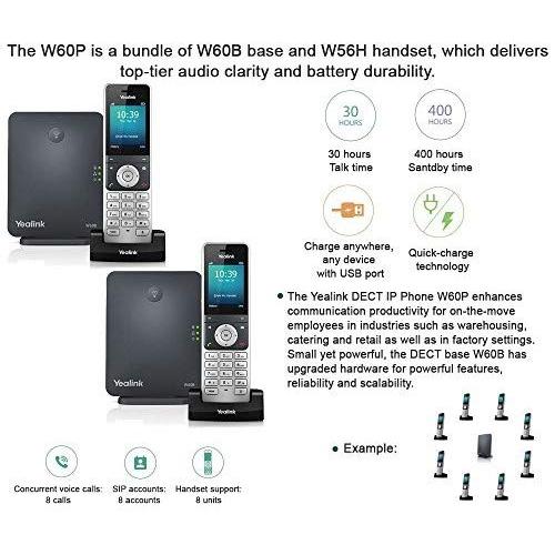 大勧めYealink 電話 W60P-2PK 会議システム PC映像、オーディオ関連