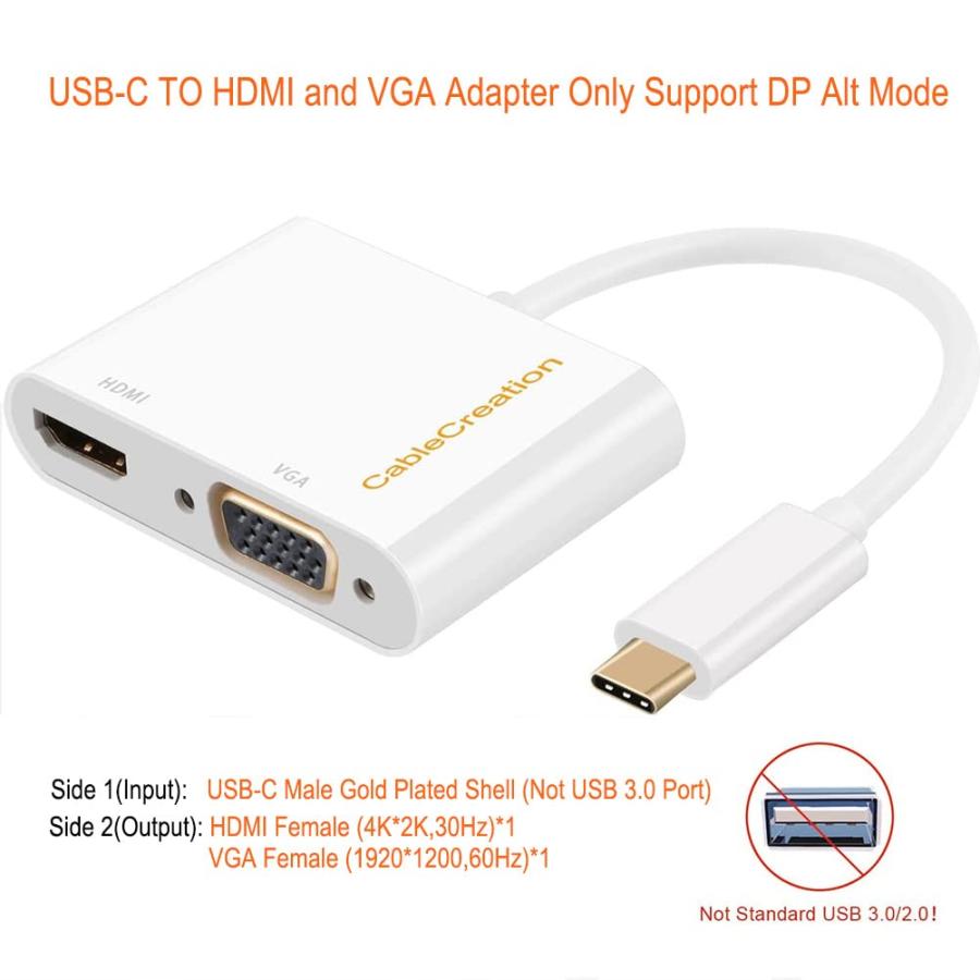 することにしました CableCreation USB-VGAアダプタ CD0412-2
