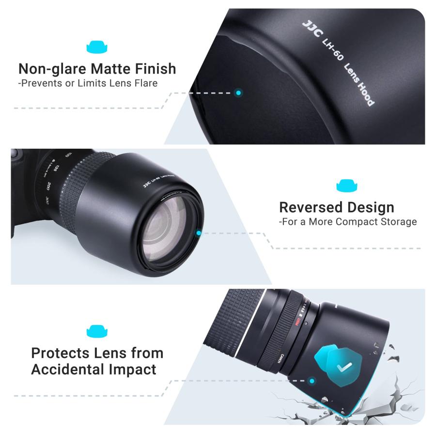 JJC カメラレンズフードシェード Canon EF 75-300mm f/4-5.6 III