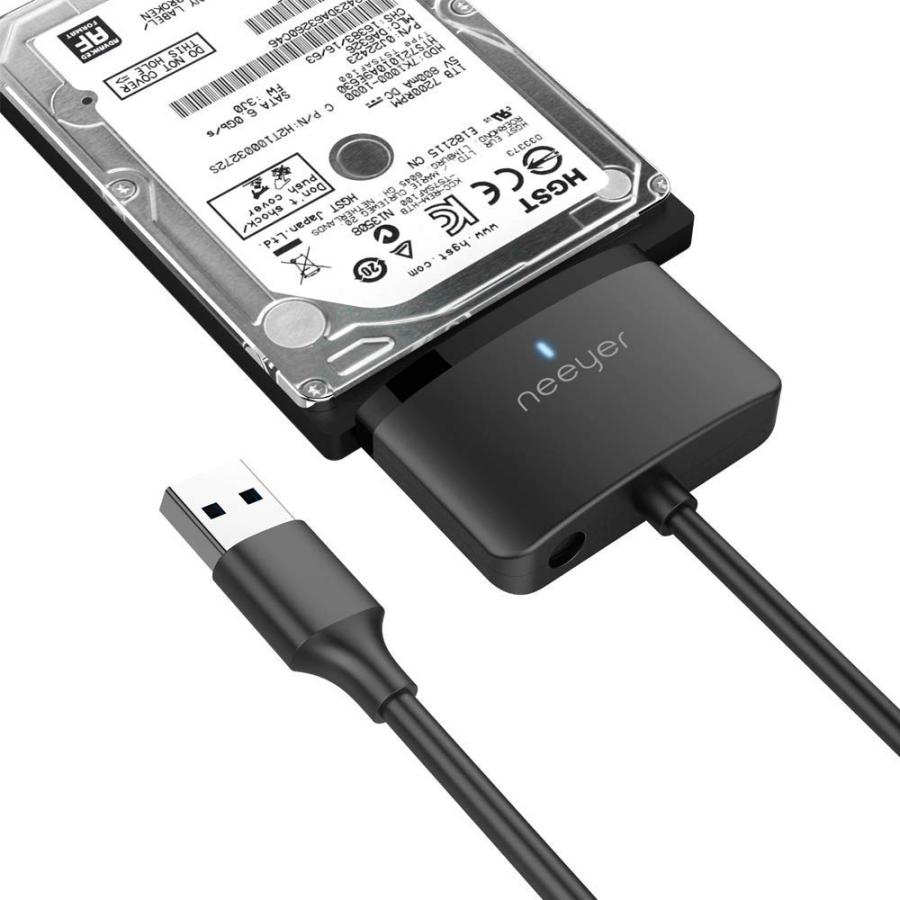 Løfte presse lidelse SATA to USB 3.0, Neeyer SATA III Hard Drive Adapter Cable for 3.5/2.5 Inch  HDD/SSD with 12V/2A Power Adapter, 20 Inch :B07PVX682Q:バリューセレクション - 通販 -  Yahoo!ショッピング