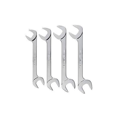 TEKTON Angle Head Open End Wrench Set， 4-Piece (24-32 mm) | WAE90201