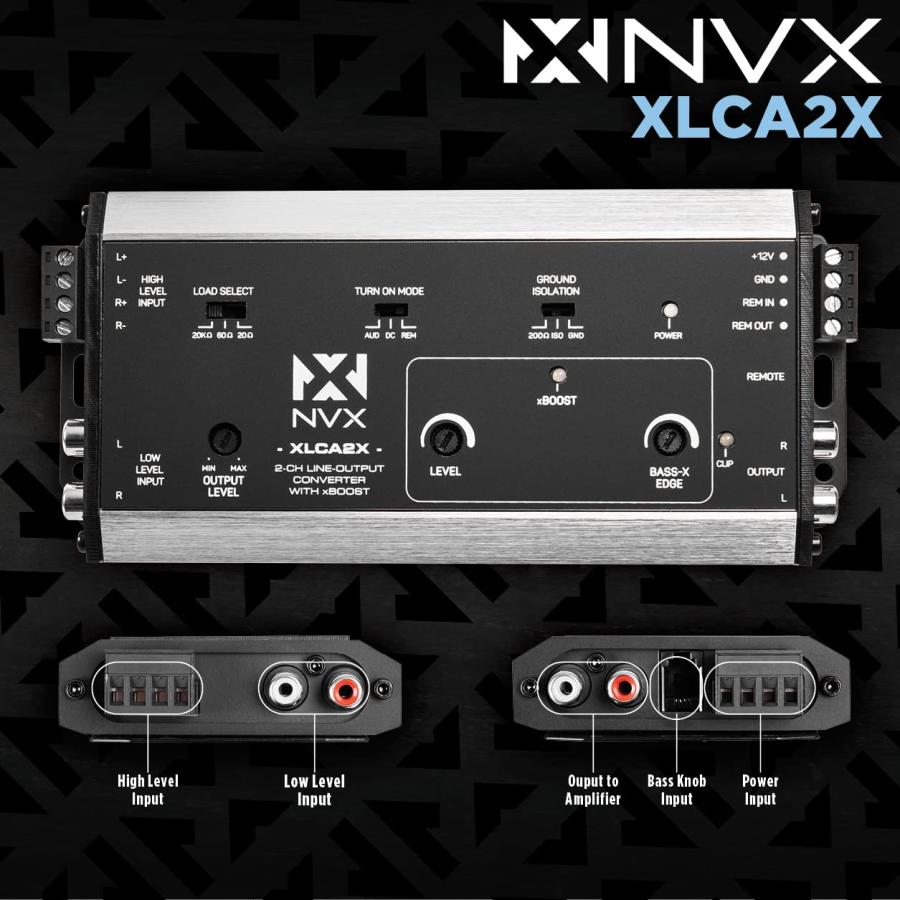 NVX XLCA2 X-Series 2-Channel Line Out Converter Digital Bass Enhancer with xBOOST and Remote Level Control｜valueselection｜02