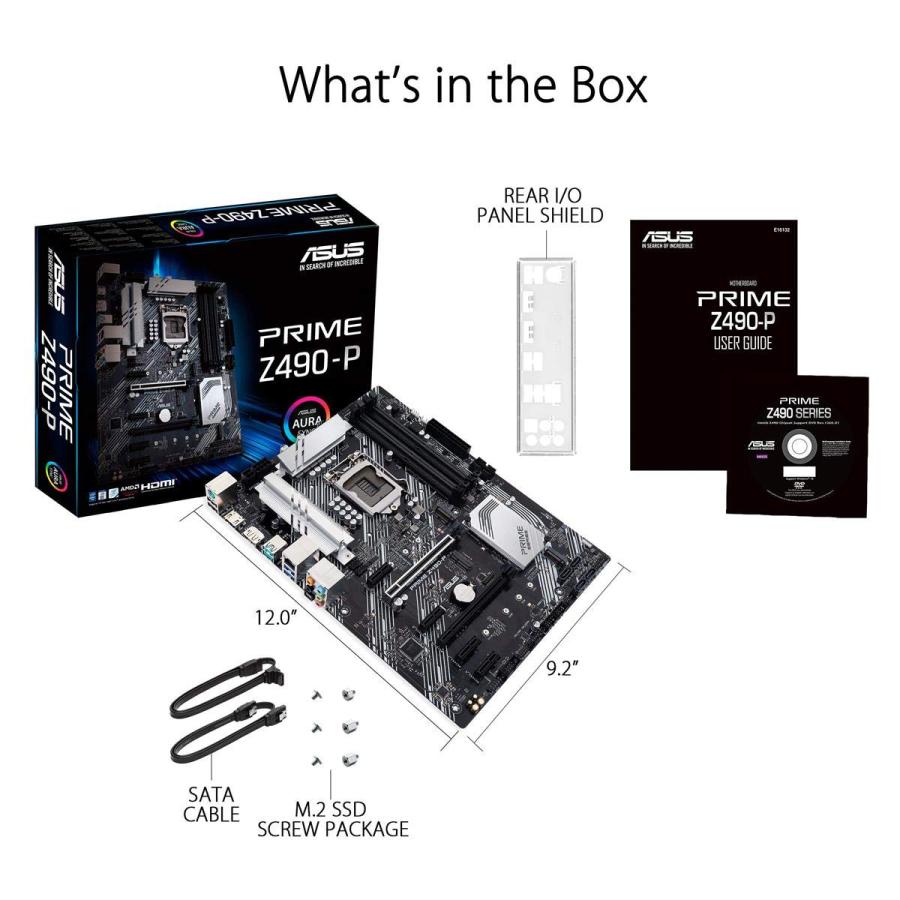 ASUS Prime Z490-P LGA 1200 (Intel(R) 10th Gen) ATX ASUS Prime Z490-P LGA 1200 (Intel(R) 10th Gen) ATX