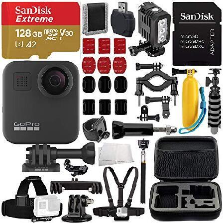 GoPro MAX 360 Action Camera Deluxe Bundle Includes: SanDisk 