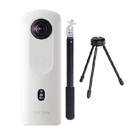 RICOH - 【美品】RICOH THETA SC2 WHITE　自撮り棒付き RICOH THETA SC2 WHITE 自撮り棒セット