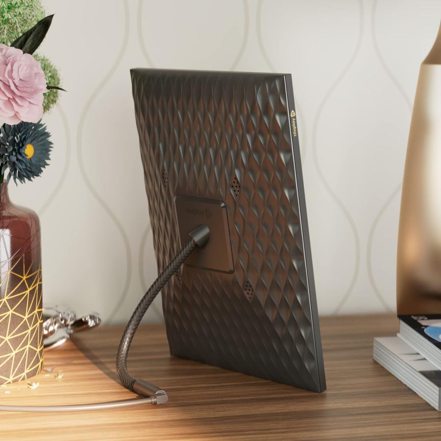 Nixplay 10.1インチ スマートデジタルフォトフレーム WiFi付き (W10F) ブラック 1年間のNixplay Plus付き