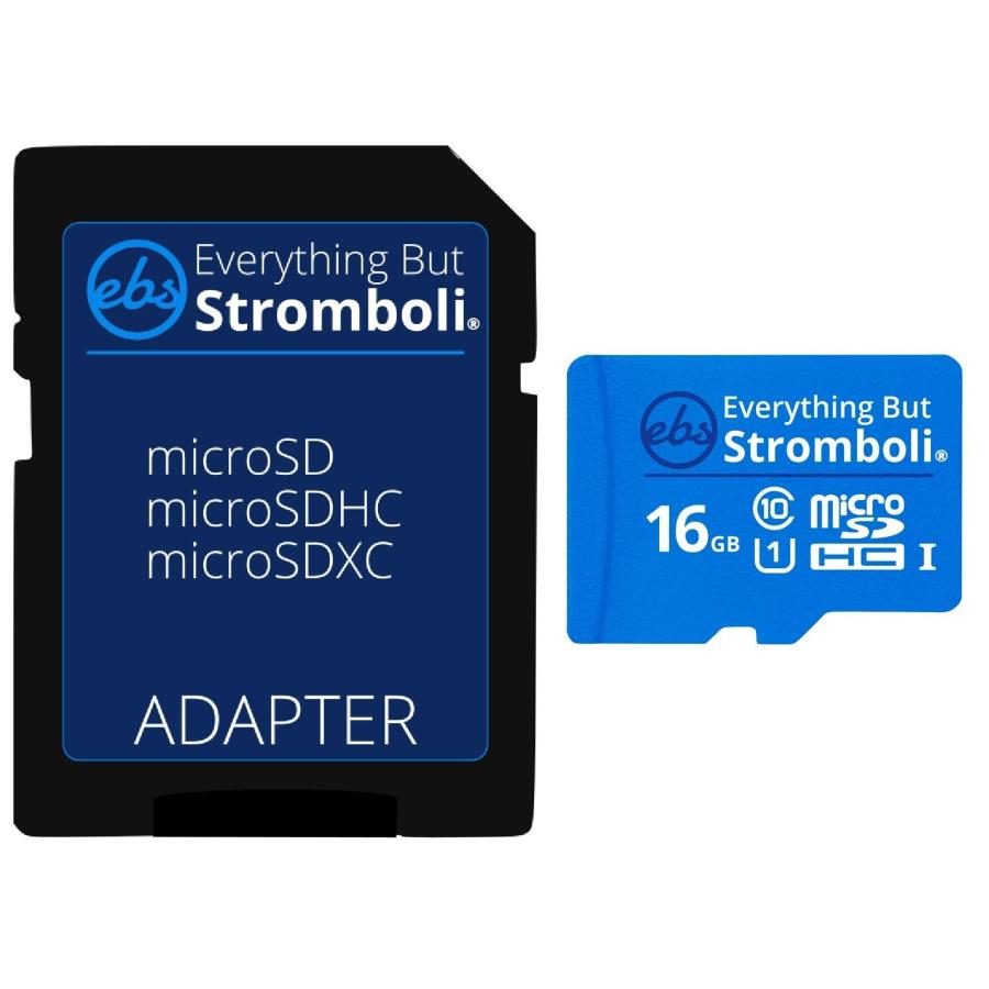 Everything But Stromboli 16GB MicroSD Memory Card w/Adapter (Bulk 5 Pack) Class 10, U1, UHS-1, Micro SDHC Card for Compatible Raspberry Pi, Dash Cam,｜valueselection｜03