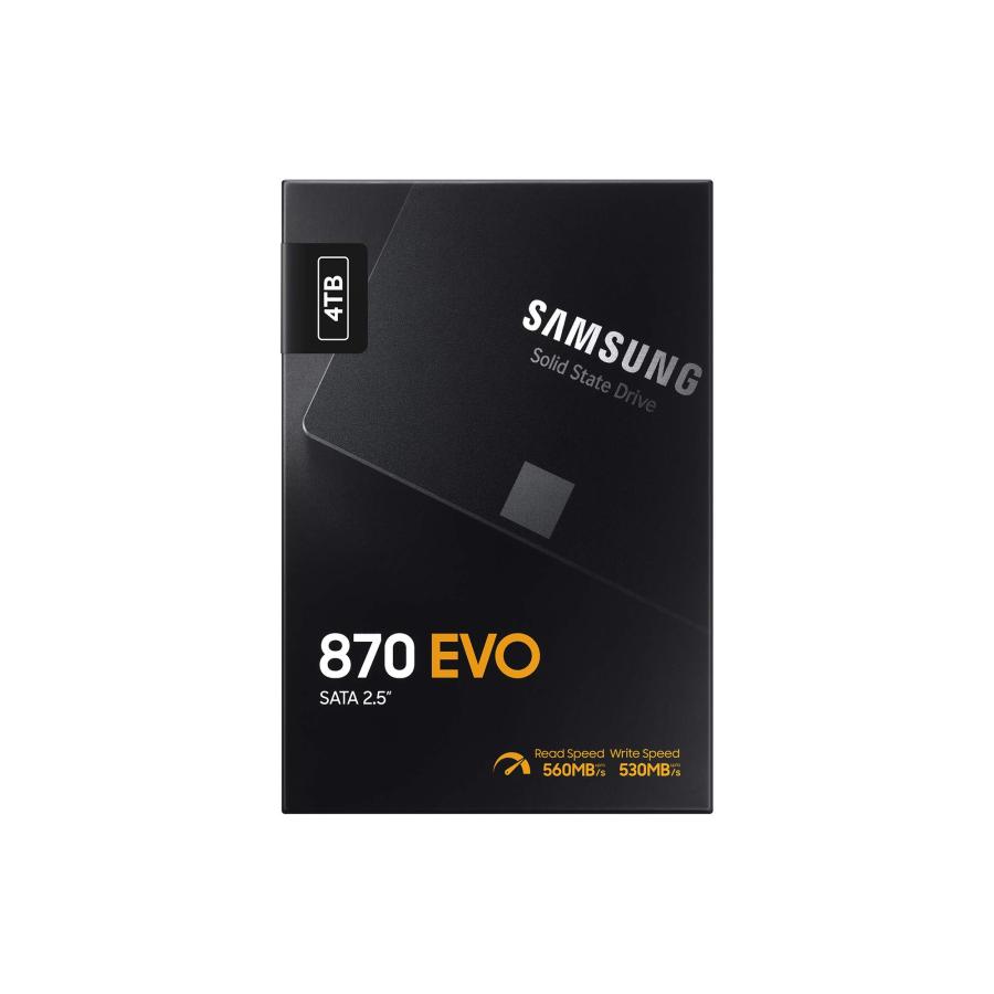 送料込みライン Samsung SSD 870 EVO 4TB フォームファクター 2.5インチ インテリジェントターボライティング マジシャン6ソフトウェア ブラック