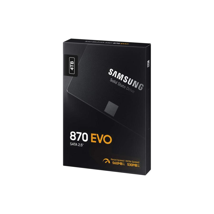 送料込みライン Samsung SSD 870 EVO 4TB フォームファクター 2.5インチ インテリジェントターボライティング マジシャン6ソフトウェア ブラック