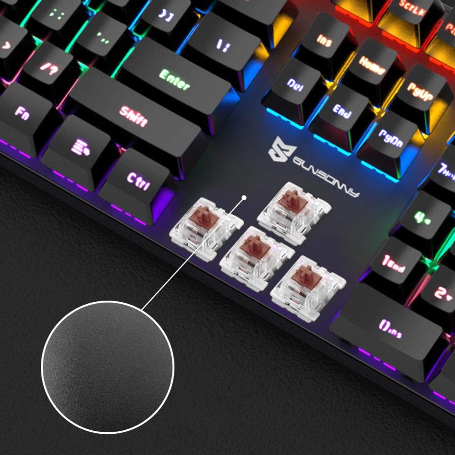 Amazon | KEMOVE K98SE ゲーミングキーボード 静音 メカニカル