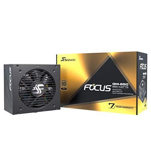 Seasonic Focus SSR-850FM, 850W 80+ Gold, Semi-Modular, Fits All ATX Systems, Fan Control in Silent and Cooling Mode｜valueselection