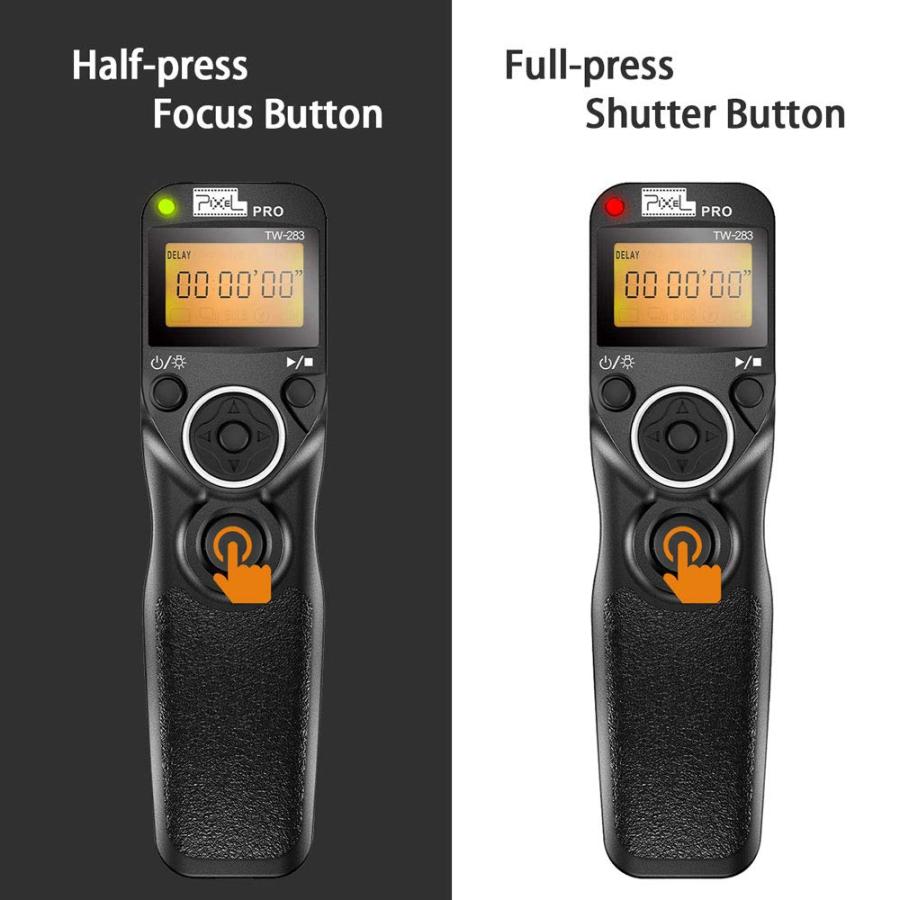 PIXEL Wireless Timer Remote Control E3/N3 Compatible for canon 1DX 5D 6D 7D Mark R5 R6 50D 40D 30D 20D 10D D60 D30 D2000 50D EOS RP XT XTi T1i T2i T3｜valueselection｜07