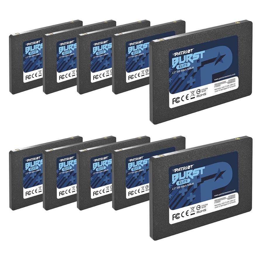 Mentor Encyclopedia barriere Patriot Burst Elite SATA 3 120GB SSD 2.5" - 10 Pack :B094XQY9YQ:バリューセレクション  - 通販 - Yahoo!ショッピング
