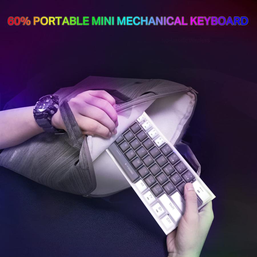 割引設定 60% Mechanical Keyboard， E-YOOSO Red Switches Mechanical Gaming Keyboard Wired with LED Backlit， Ultra-Compact 60 Percent Computer Keyboard