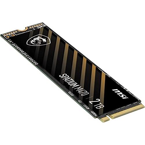 MSI SPATIUM M470 PCIe 4.0 NVMe M.2 2TB 内蔵SSD Gen4 1.3 3D NAND