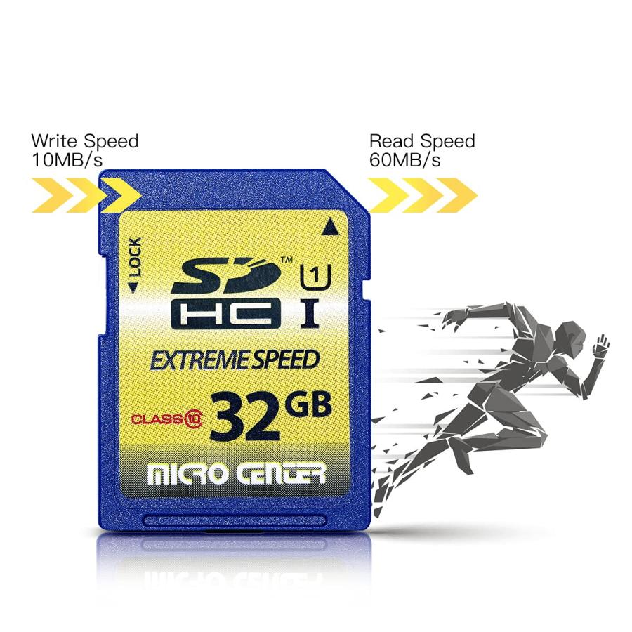 Micro Center 32GB クラス10 SDHC フラッシュメモリーカード フルサイズ SDカード USH-I U1 トレイルカメラ メモリーカード (5パック)｜valueselection｜04