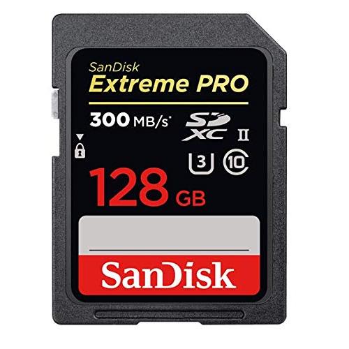 SanDisk Extreme Pro UHS-II 128GB SD Card for Canon Camera Works with EOS R3 Mirrorless Camera (SDSDXDK-128G-GN4IN) U3 Class 10 300MB/s Bundle with 1 E｜valueselection｜02