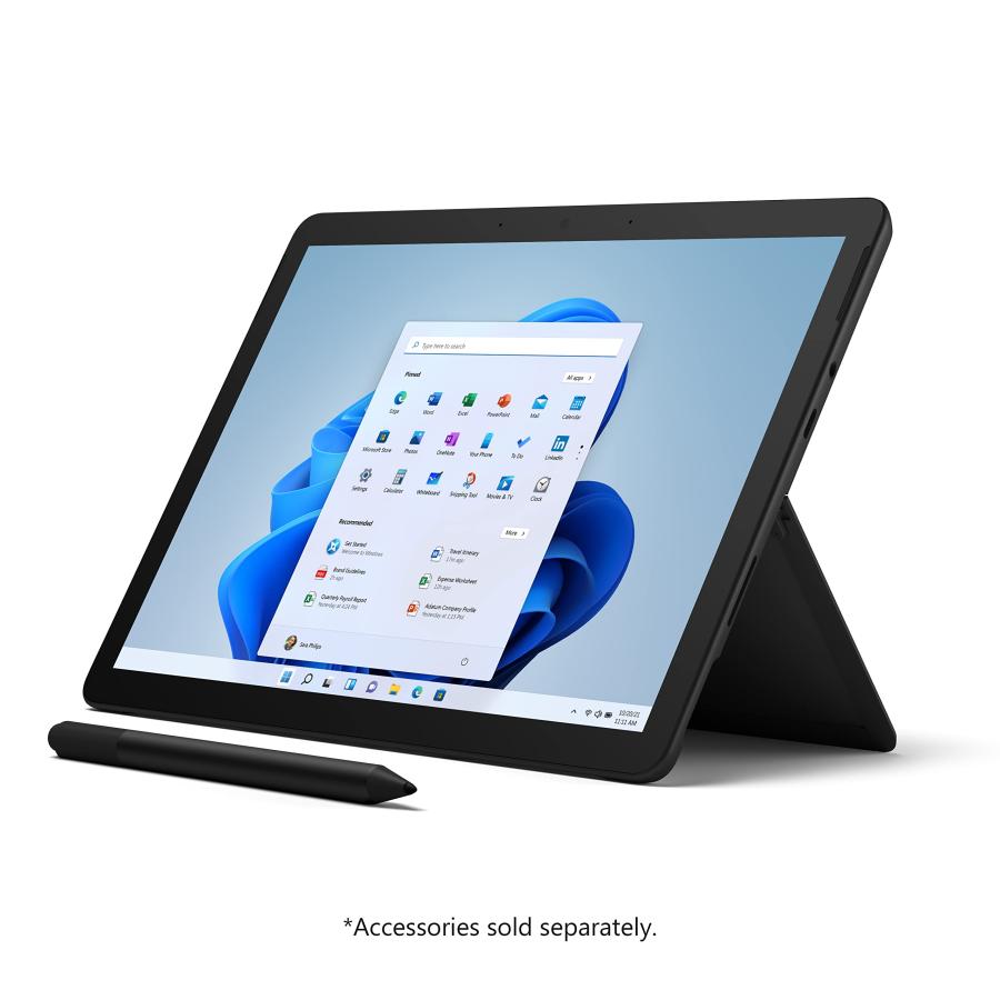 Microsoft Surface Go 3 - 10.5" Touchscreen - Intel(R) Pentium(R) Gold - 8GB Memory - 128GB SSD - Device Only - Black (Latest Model)｜valueselection｜02