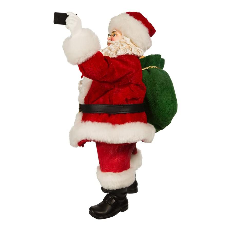 Kurt S. Adler 11インチ Fabriche Santa Take Selfie｜valueselection｜04