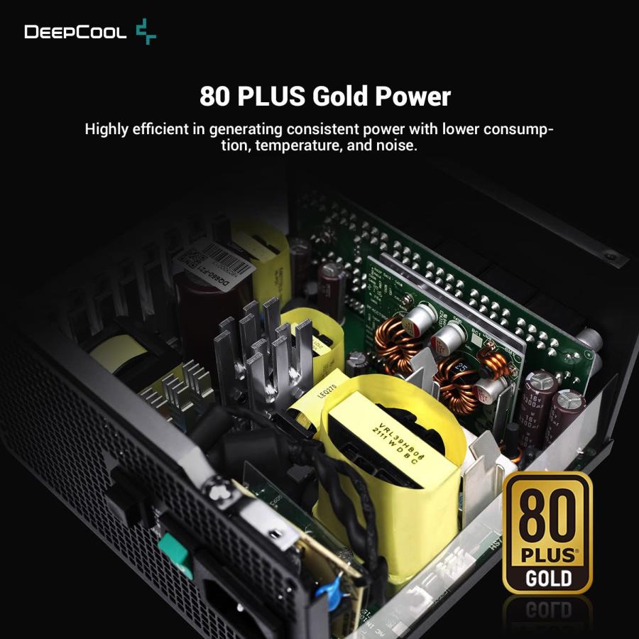 DeepCool PQ650M 80 Plus Gold Fully Modular 650W Power Supply 