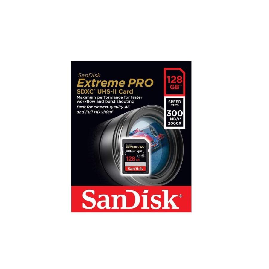 SanDisk Extreme PRO 128GB SD Card Works with Canon Mirrorless Camera EOS R5 C (SDSDXDK-128G-GN4IN) U3 V90 4K 8K Class 10 UHS-II Bundle with 1 Everythi｜valueselection｜02