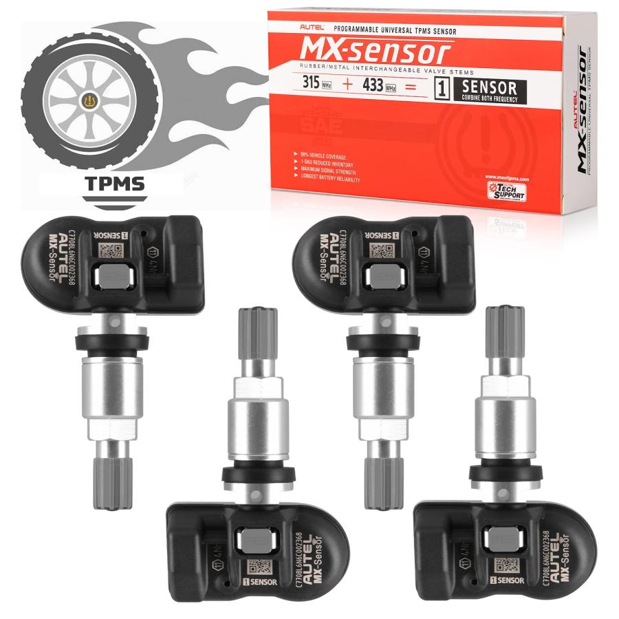Autel TPMS Sensor MXSensor, 315MHz + 433MHz Dual Frequency Tire