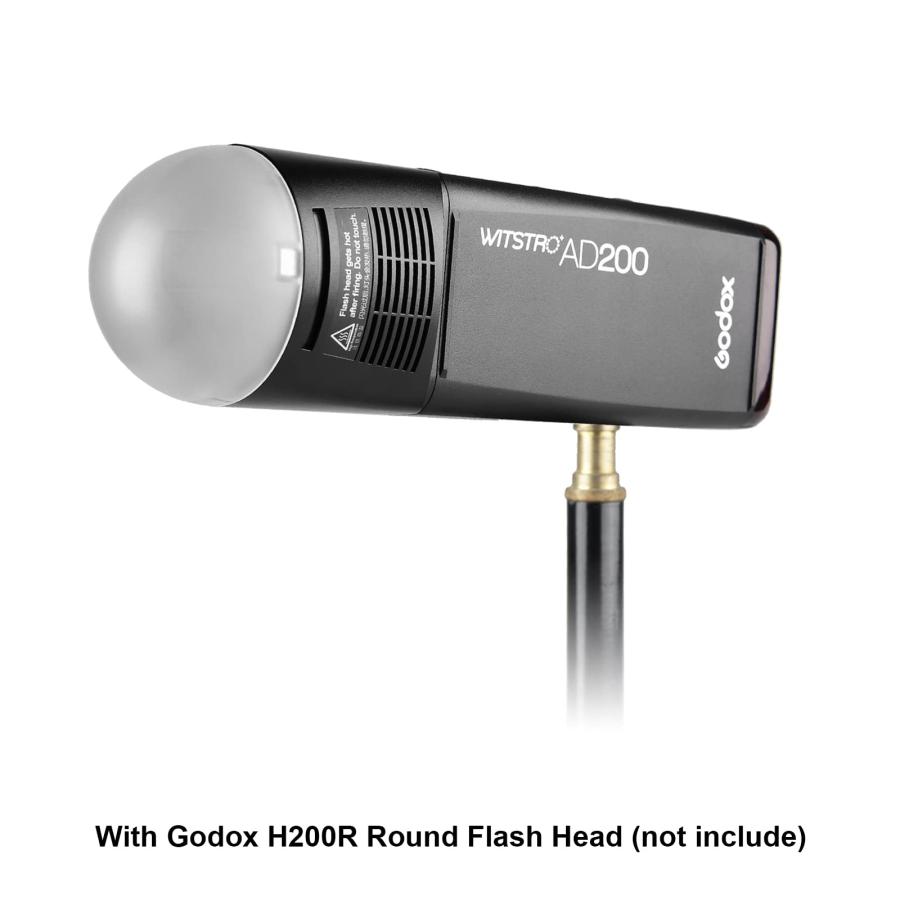 Godox AK-R11 Dome Diffuser for Godox V1 Flash Series/AD100Pro, Use with Godox H200R Round Flash Head for AD200/AD200Pro Monolight, Use with Godox S-R1｜valueselection｜08