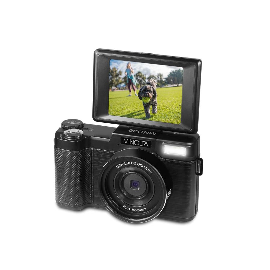 Minolta MND30 30MP / 2.7K Ultra HD デジタルカメラ (ブラック)｜valueselection｜04