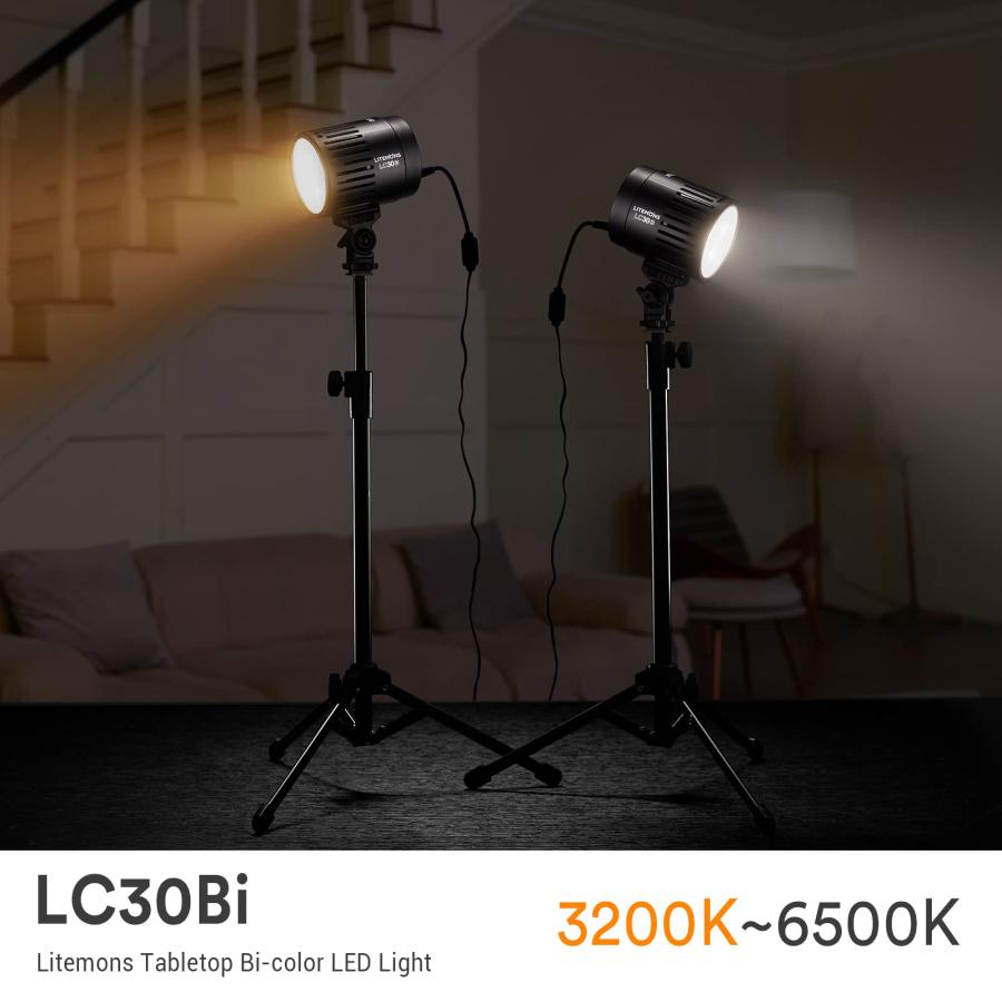 GODOX Godox LC30Bi Litemons 卓上LEDライト DC電源 3200K-6500K