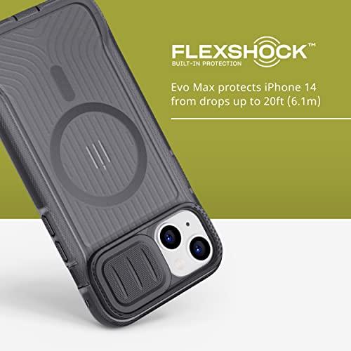 Tech21 iPhone 14 Plus Evo Max Compatible with MagSafe(R) - Durable, Shock-Absorbing and Rugged Phone Case with Holster and 20ft FlexShock Multi-Drop P｜valueselection｜04