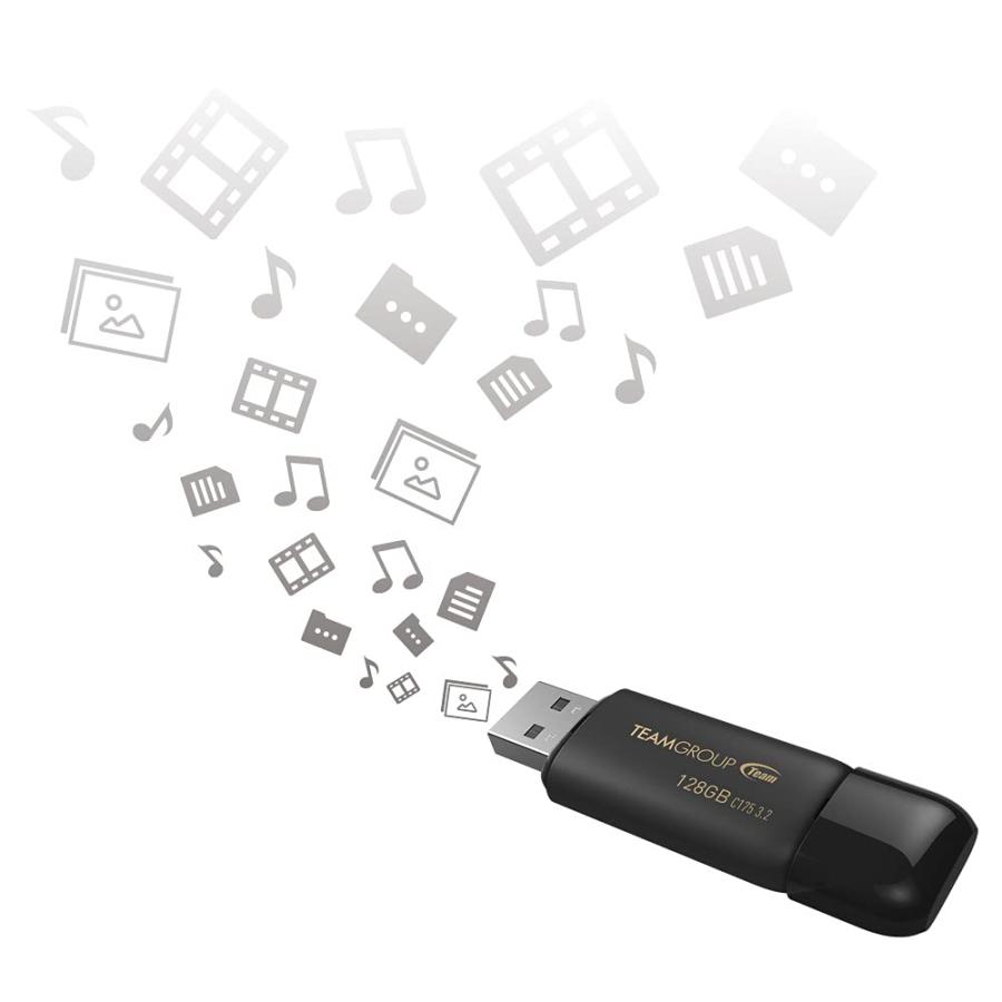 USBフラッシュドライブ TC1753128GB25 【あり】 ブラック