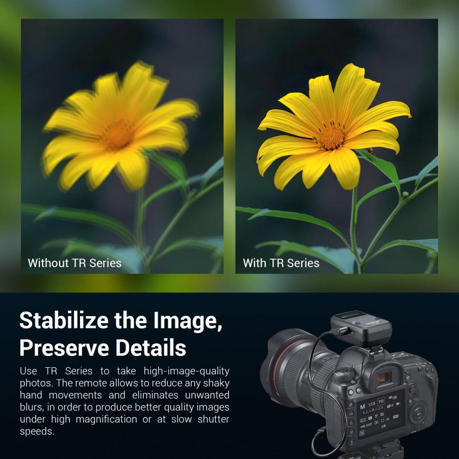 Godox TR-N1 Wireless Remote Shutter for Nikon, Wireless Shutter Release Intervalometer, Compatible for Nikon D850 D800E D800 D700 D500 D300s D300 D200｜valueselection｜09