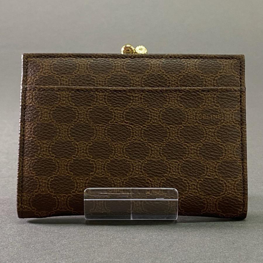 a17 CELINE セリーヌ マカダム がま口 ショートウォレット コイン