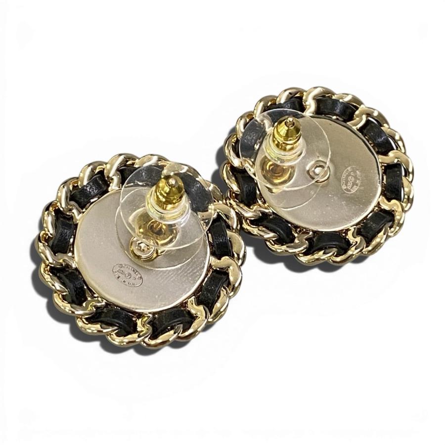 美品 シャネルCHANELココマーク ピアス B25V 片耳 c4 CHANEL シャネル B25 P 2025年 ココマーク デニム素材 ピアス