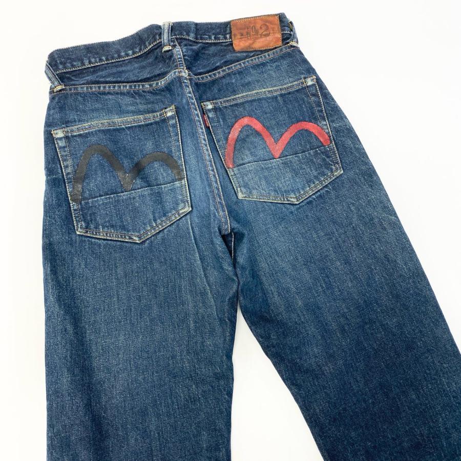 ガ*ラ様 【稀少】EVISU エヴィス No.2 デニム トランプ柄カモメ 30 60c6 EVISU エヴィス No2 カモメ デニムパンツ サイズ30 インディゴ
