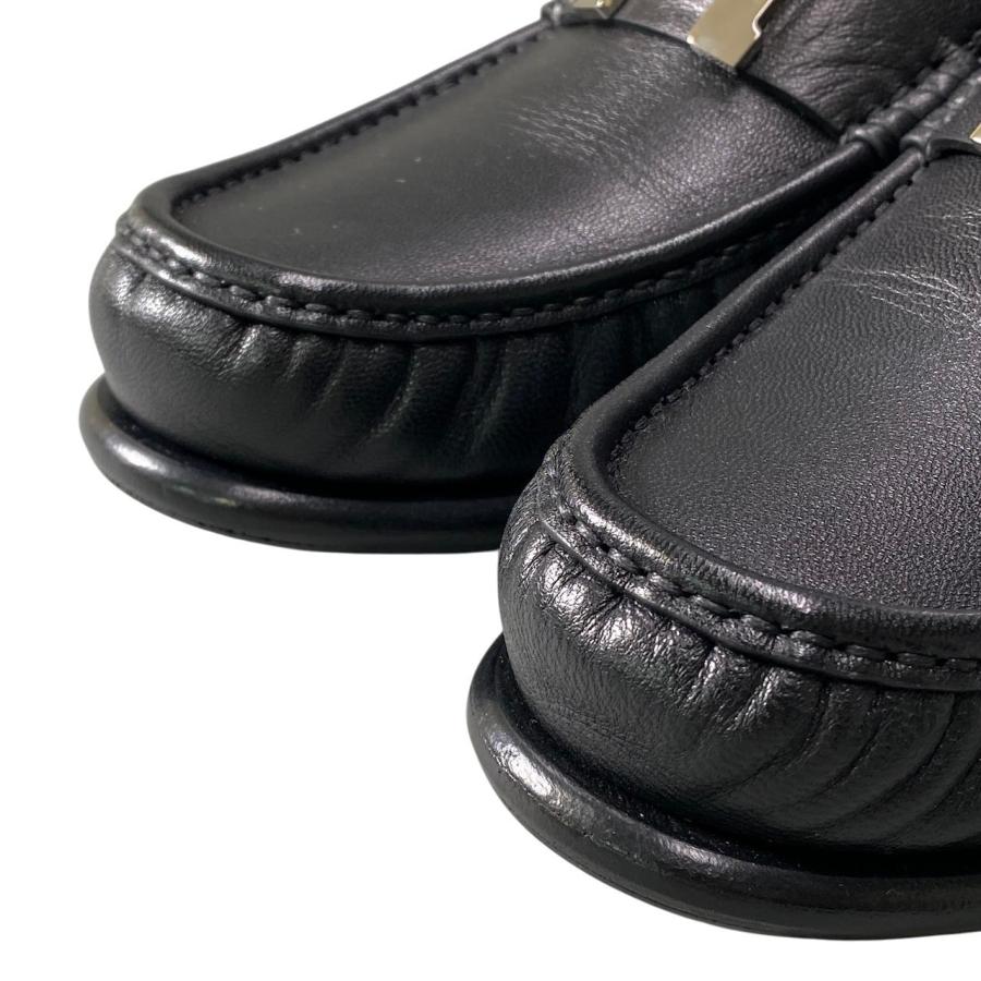 美品】 HERMES エルメス モカシン カルロ シェーヴル パリバックル
