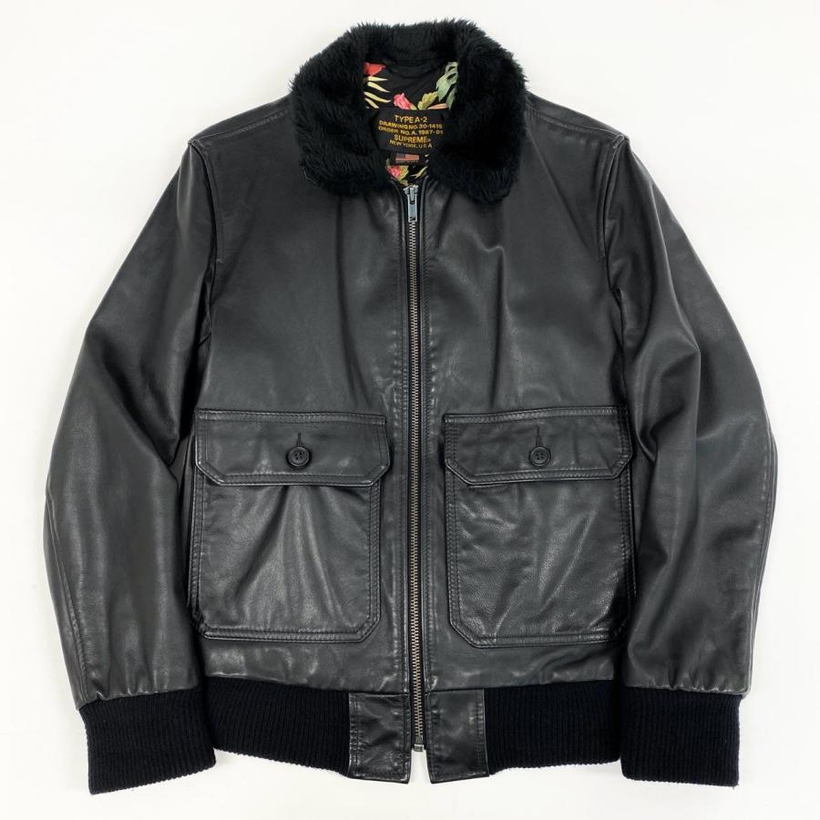 8h4 SUPREME x SCHOTT シュプリーム ショット 12SS Leather A-2 Flight