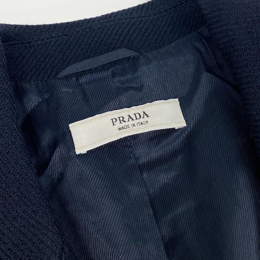 1L27 Vintage Prada ヴィンテージ プラダ Double Breasted Wool Coat