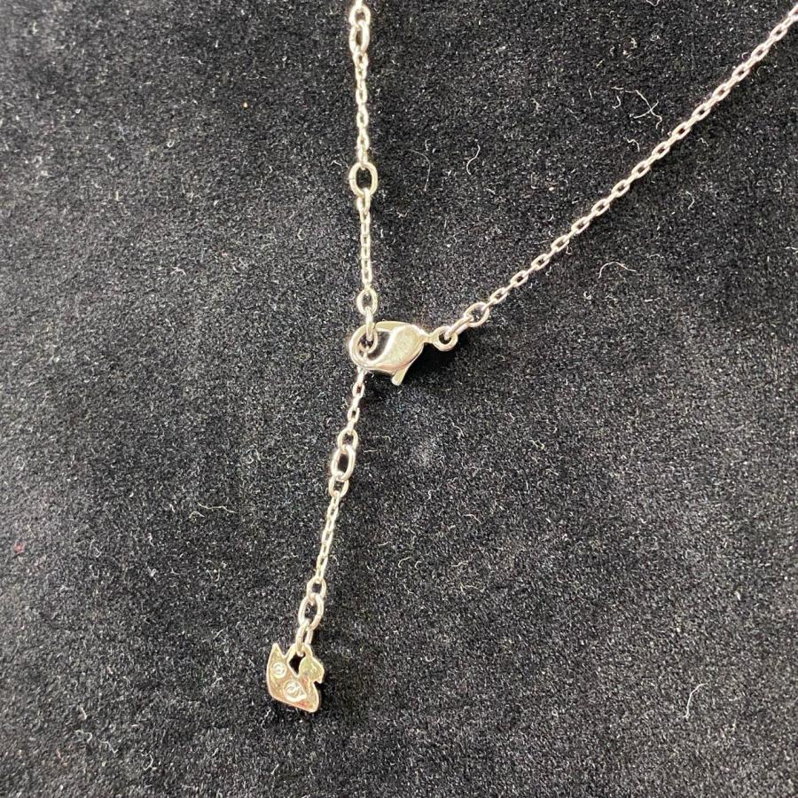 g29 SWAROVSKI スワロフスキー Happy Smile ハッピースマイルチャーム ネックレス シルバー ラインストーン アクセサリー ラグジュアリー |  | 05